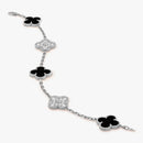 Vintage Bracelet White Gold Diamond 5 motifs S503963101 - TUZZUT Qatar Online Shopping