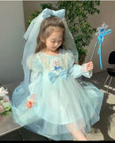 Girls Western Style Princess Dress Children's Skirt Baby Clothes   B266718 - TUZZUT Qatar Online Shopping