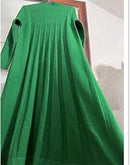 Women Long Knit Dress Vertical Grain Slim Bottom Sweater Dresses 954780 - TUZZUT Qatar Online Shopping