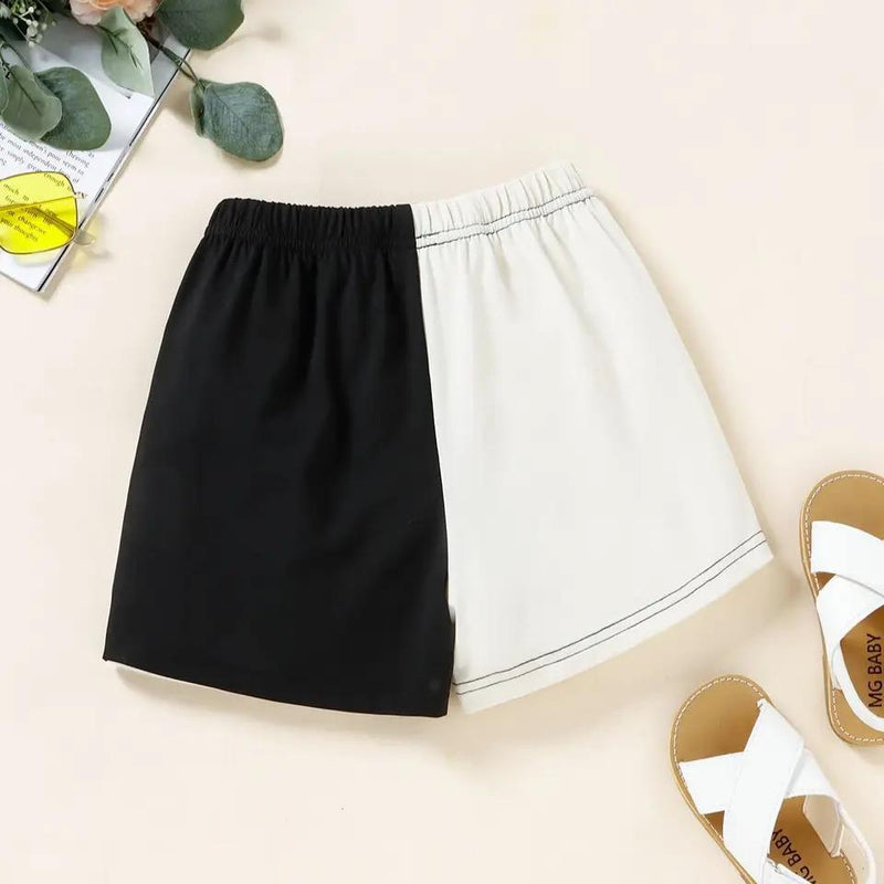 Clothing Shorts Black And White Contrast Sports 3XL S761924 - Tuzzut.com Qatar Online Shopping