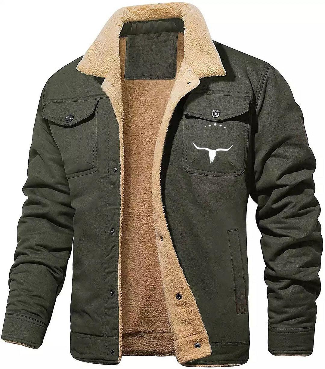 Mens Winter Western Fleece Jacket FJ12 Mens Winter Western Fleece Jacket FJ12