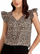 V-Neck Short-Sleeve Shirt    S13734854 - TUZZUT Qatar Online Shopping