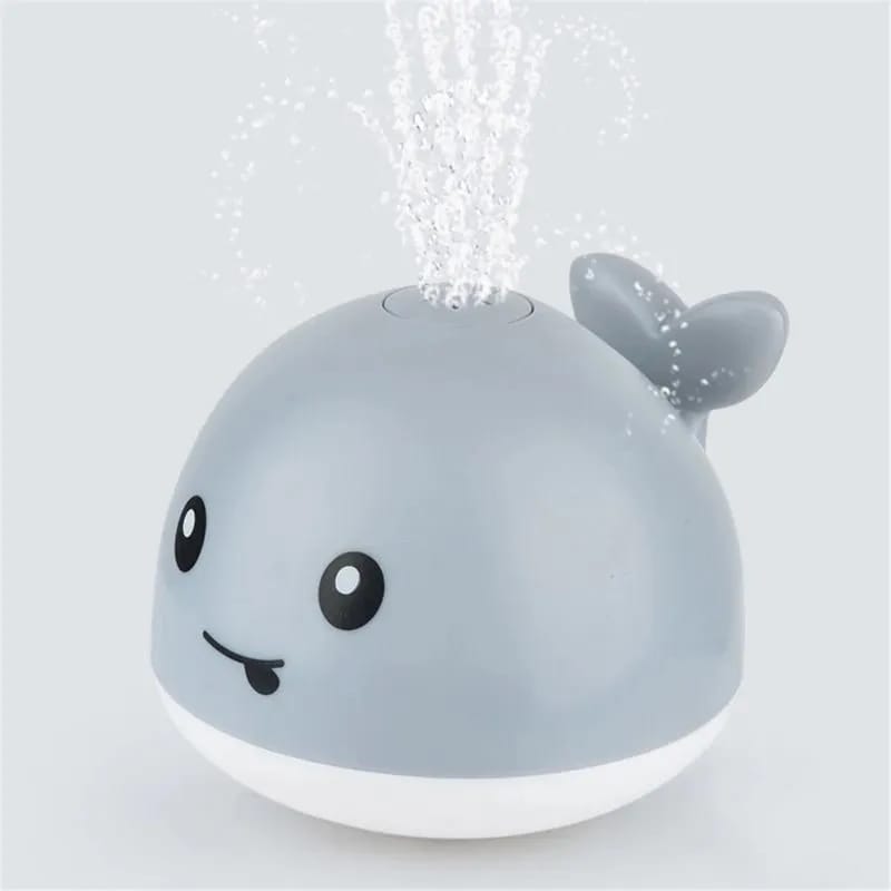 Baby Light Bathtub Toy Induction Water Spray Ball Baby Shower Toy Whale Bathroom Water Playing Electric Toy S3221210 - Tuzzut.com Qatar Online Shopping