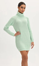 Women's Winter Loose O-Neck Elegant Drop Shoulder Sleeve Side Slit Pullover Sweater    S468399 - TUZZUT Qatar Online Shopping