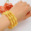 Classic Nicely Bracelet High Quality Gold Plated 65MM Fashion Wedding Bangle Women Birthday Gift With Box -S4887026 - Tuzzut.com Qatar Online Shopping