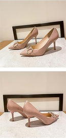 Patent Leather High-Heeled Shoes S4422064 - TUZZUT Qatar Online Shopping