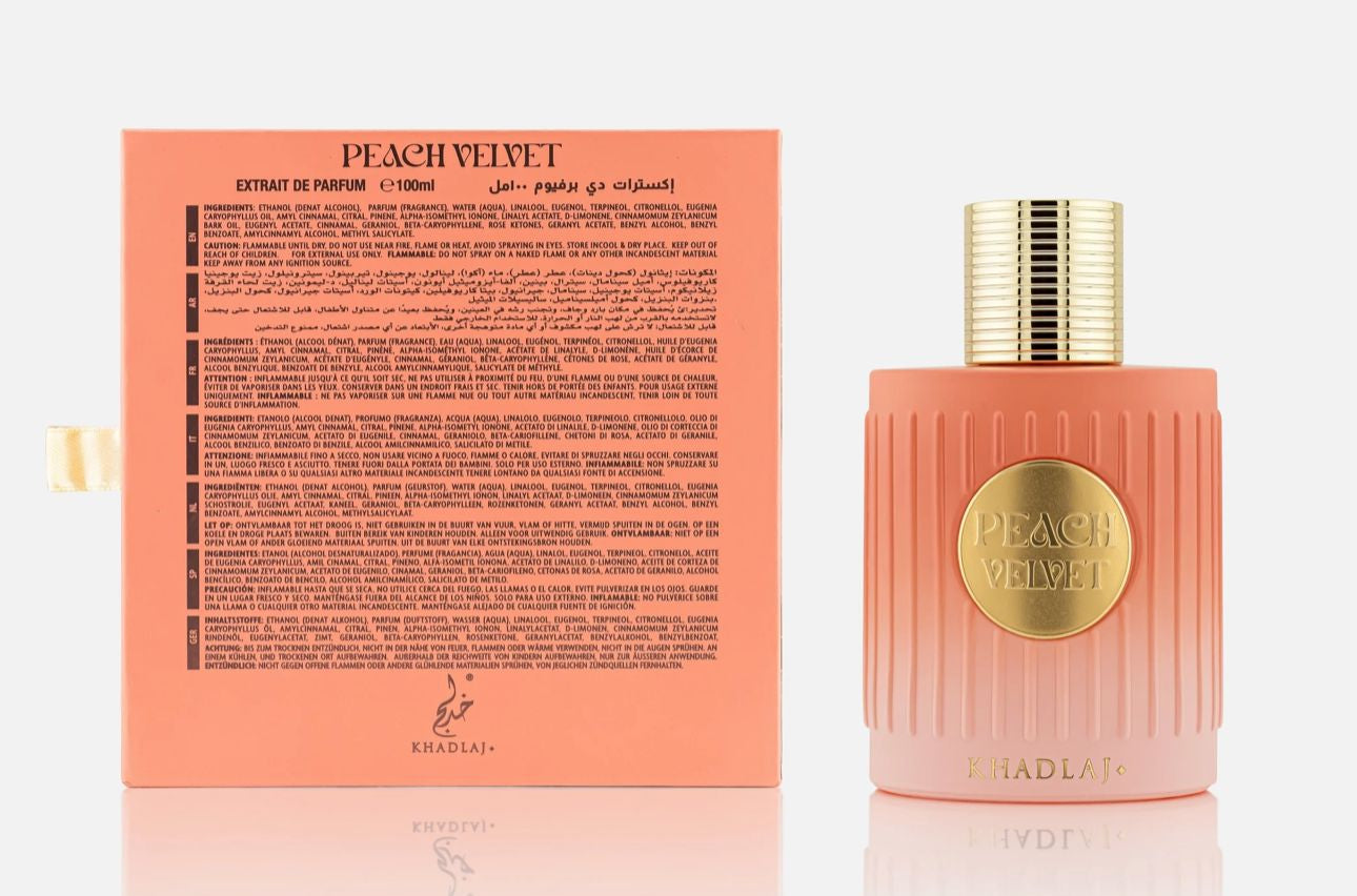 Khadlaj Peach Velvet Extrait De Parfum For Women 100 - ml Khadlaj Peach Velvet Extrait De Parfum For Women 100 - ml