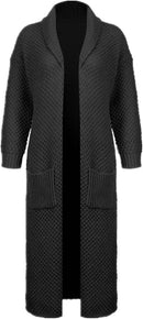 Women's Cardigans Big pocket oversize Sweaters Open Front Knit Outerwear winter Coat XL B-43689 - TUZZUT Qatar Online Shopping