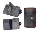 Men Leather Vertical Section ID Credit Card Holder Wallet Purse   B198004 - TUZZUT Qatar Online Shopping