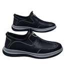 Men's Casual Leather Loafers Comfort Outdoor Shoes Non-slip Slip-ons Lightweight    S250012 - TUZZUT Qatar Online Shopping