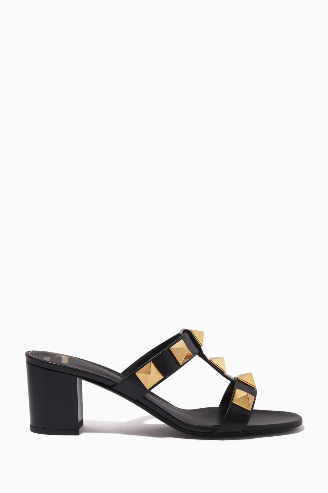 Roman Open Sandal with Pyramid Charms in Leather 7025 Roman Open Sandal with Pyramid Charms in Leather 7025