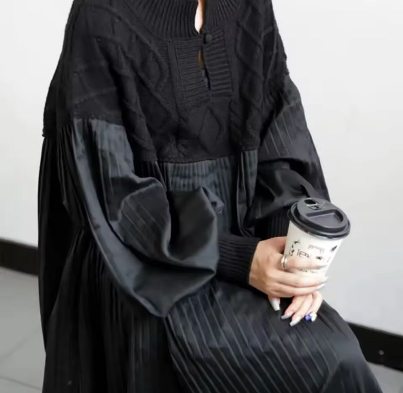 New Arrival Sweater Long Dress Fashionable Long-Sleeved Dress 208794 New Arrival Sweater Long Dress Fashionable Long-Sleeved Dress 208794