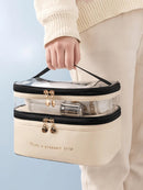 Double Layer Large Capacity Cosmetic Bag DL202 - TUZZUT Qatar Online Shopping