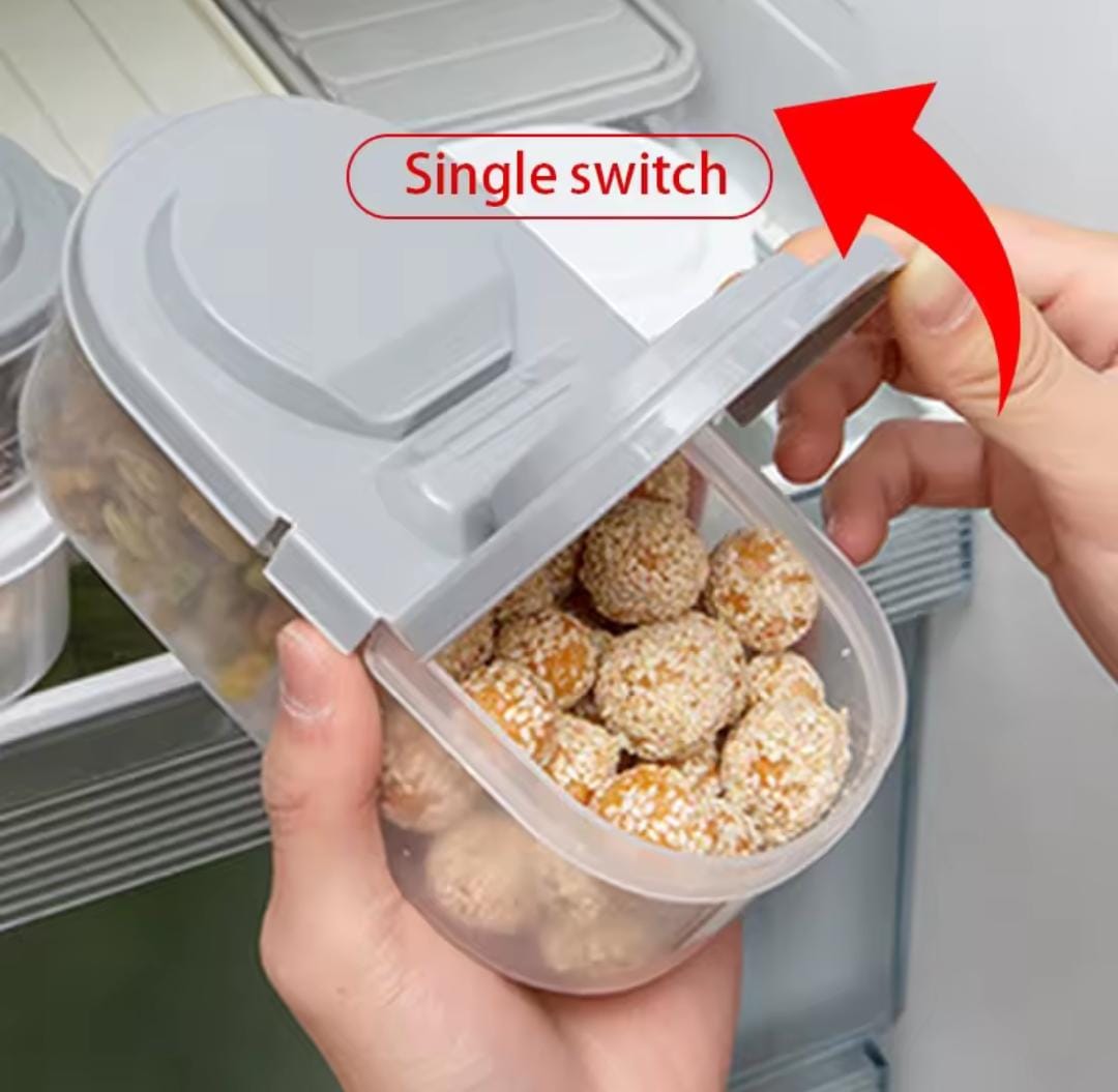 Double Compartment Food Storage Jar with Lid Multifunctional Container 1506532 Double Compartment Food Storage Jar with Lid Multifunctional Container 1506532