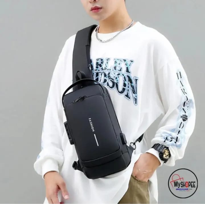 Men Multifunction Anti-theft Shoulder Bag 239 - TUZZUT Qatar Online Shopping