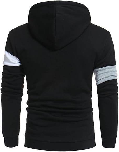 Men's Novelty Color Block Comfortable Pullover Sport Coat Drawstring Hoodie Sport HoodedTracksuit 137375 Men's Novelty Color Block Comfortable Pullover Sport Coat Drawstring Hoodie Sport HoodedTracksuit 137375