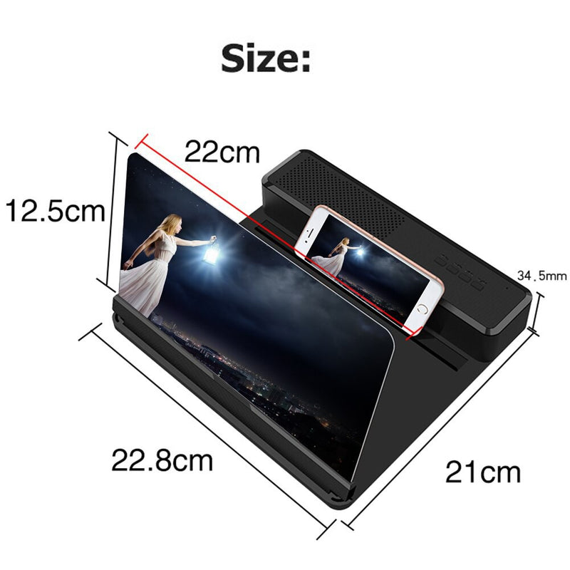 F12 6D Phone Screen Magnifier With Speaker - Tuzzut.com Qatar Online Shopping