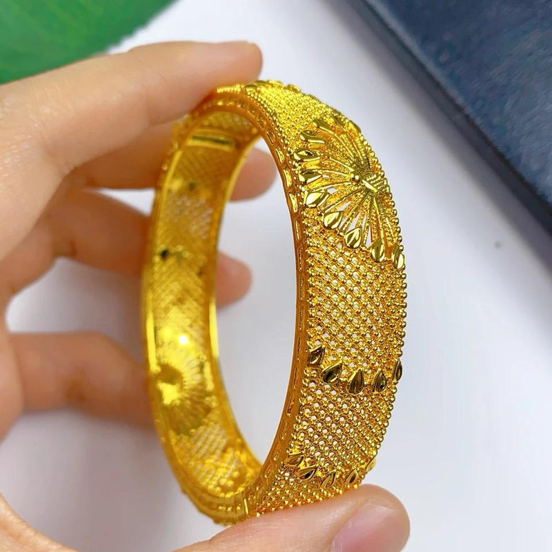 New Gold Plated Bangles Jewelry For Women Bracelet S4839875 - Tuzzut.com Qatar Online Shopping