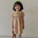 Girls Dress Summer New Girls Doll Collar Dress Girls Baby Printed Puff Sleeve Short Sleeve Dress Children'S Dress X3167268 - Tuzzut.com Qatar Online Shopping