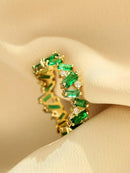 Cubic Zirconia Decor Ring S4848531 - Tuzzut.com Qatar Online Shopping
