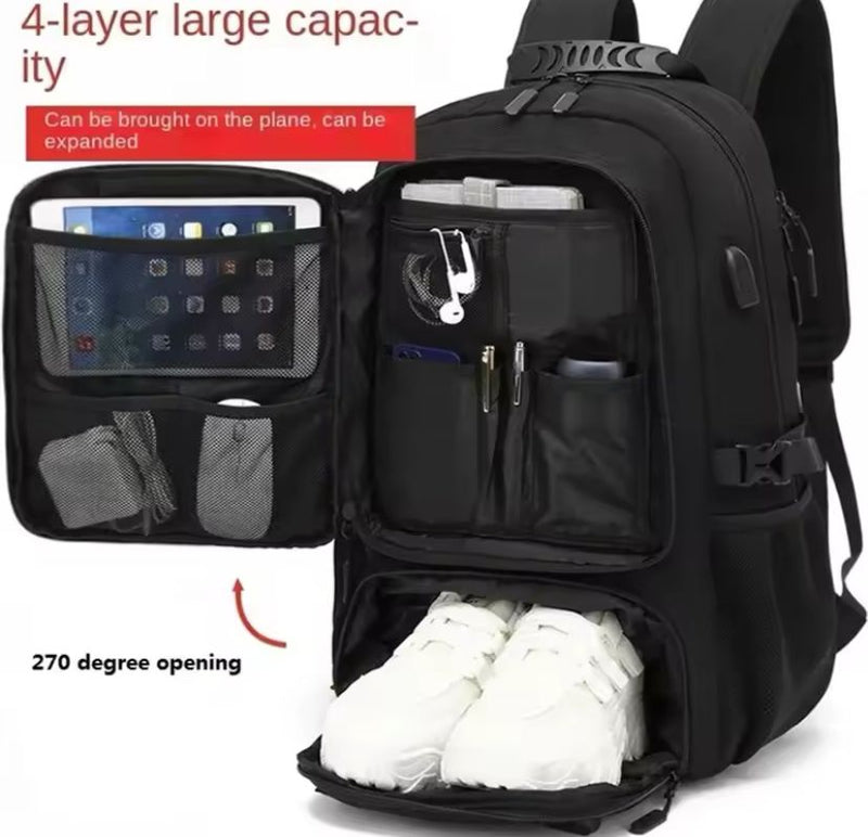 Travel Backpack Men Business Backpack School Expandable S4998698 - TUZZUT Qatar Online Shopping