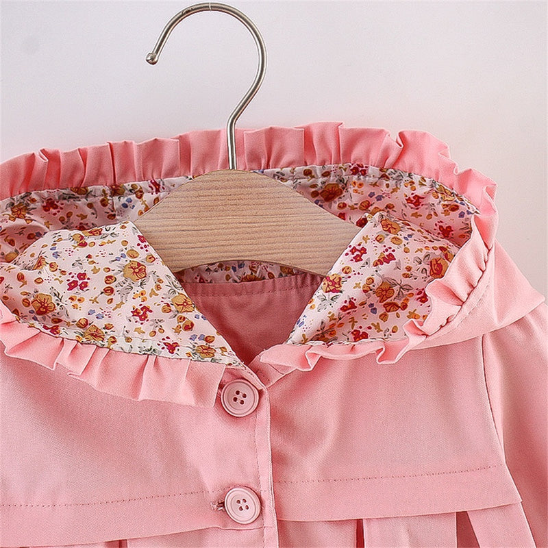 PatPat Solid Floral Print Long-sleeve Baby Hooded Jacket 6-9M 19841262 - Tuzzut.com Qatar Online Shopping