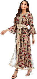 Berrysun Dress for Ramadan Eid Mubarak Kaftan Abaya Dubai Turkish Islam Saudi Arabistan Pakistan Muslim Women   B70712 - TUZZUT Qatar Online Shopping