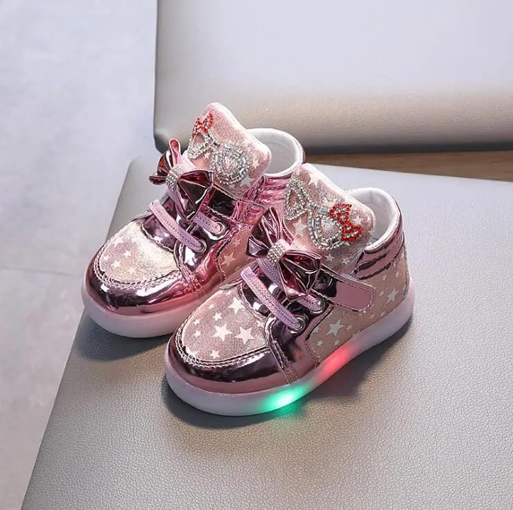 Children's Led Sneakers Girls Glowing Kids Shoes for Girls Luminous Girls Sneakers 21 - Tuzzut.com Qatar Online Shopping