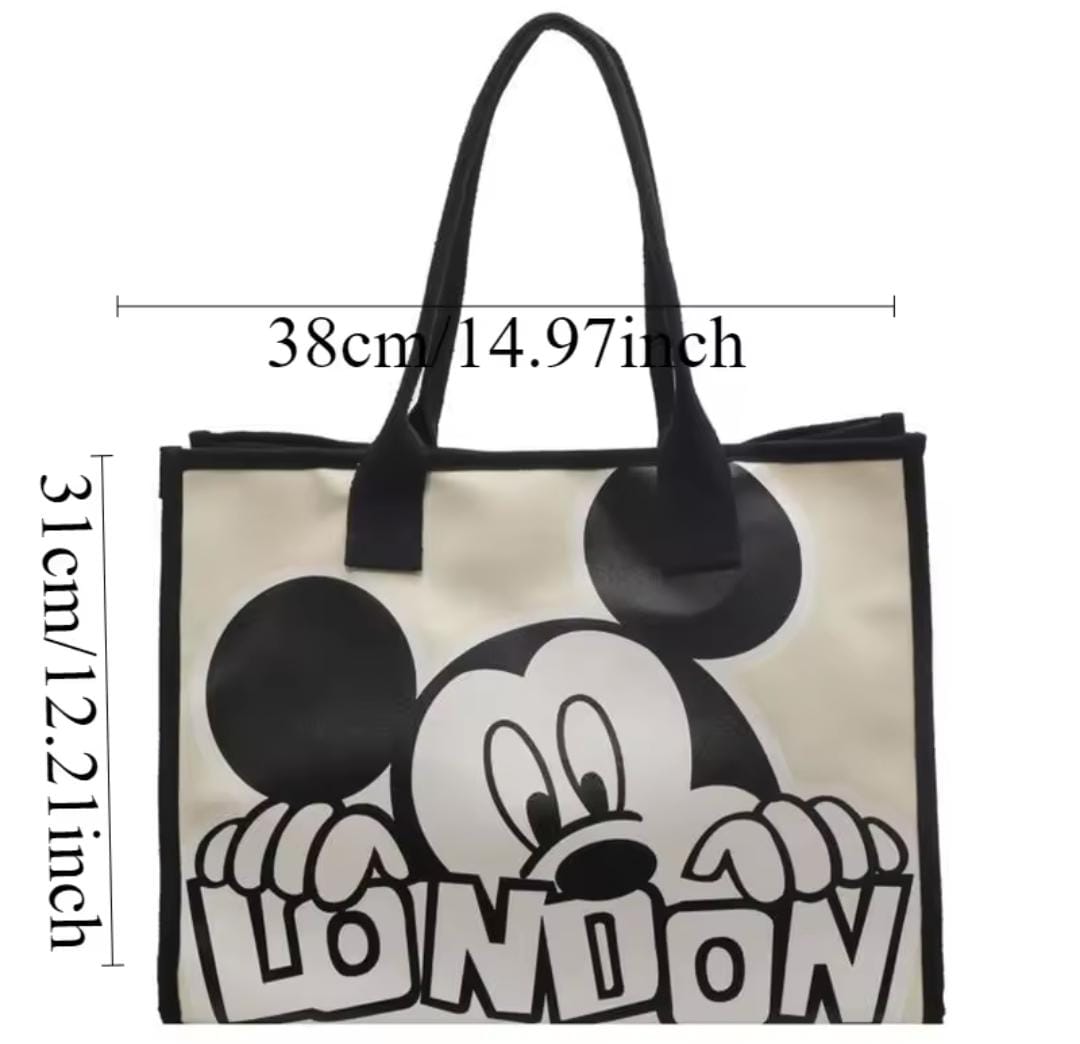 Women's Mickey Canvas Versatile Casual Shoulder Bag 1535747 Women's Mickey Canvas Versatile Casual Shoulder Bag 1535747