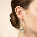 Women's  Fashion Pearl Earrings Diamond 361282 - TUZZUT Qatar Online Shopping