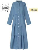 Women's Long Dress Color, Casual Fashion   598598 - TUZZUT Qatar Online Shopping