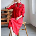 Women's Casual Half Sleeve Dress    B43092 - TUZZUT Qatar Online Shopping