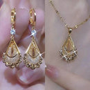 Women's Necklace with Earrings NE65 - TUZZUT Qatar Online Shopping