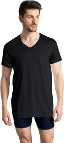 Men's Eversoft Cotton V-Neck T-Shirt Stay Tucked  S4729110 - TUZZUT Qatar Online Shopping