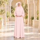 Women's Isdal Prayer Dress Abaya Asdal with Pouch PD830