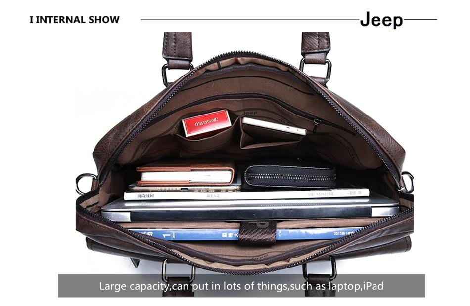 Men's Business Hot Large Capacity Leather Briefcase Laptop Bag B-221064 Men's Business Hot Large Capacity Leather Briefcase Laptop Bag B-221064