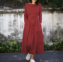 Islamic Dresses for Women, Long Sleeve Hijab, Casual Robe, Turkish Kaftan, Solid Color, Elegant,    S4764034 - TUZZUT Qatar Online Shopping