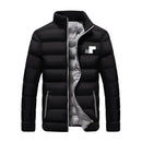 Winter Fashion New Men's Zipper Stand Collar Cotton Jacket S5809126 3XL - TUZZUT Qatar Online Shopping