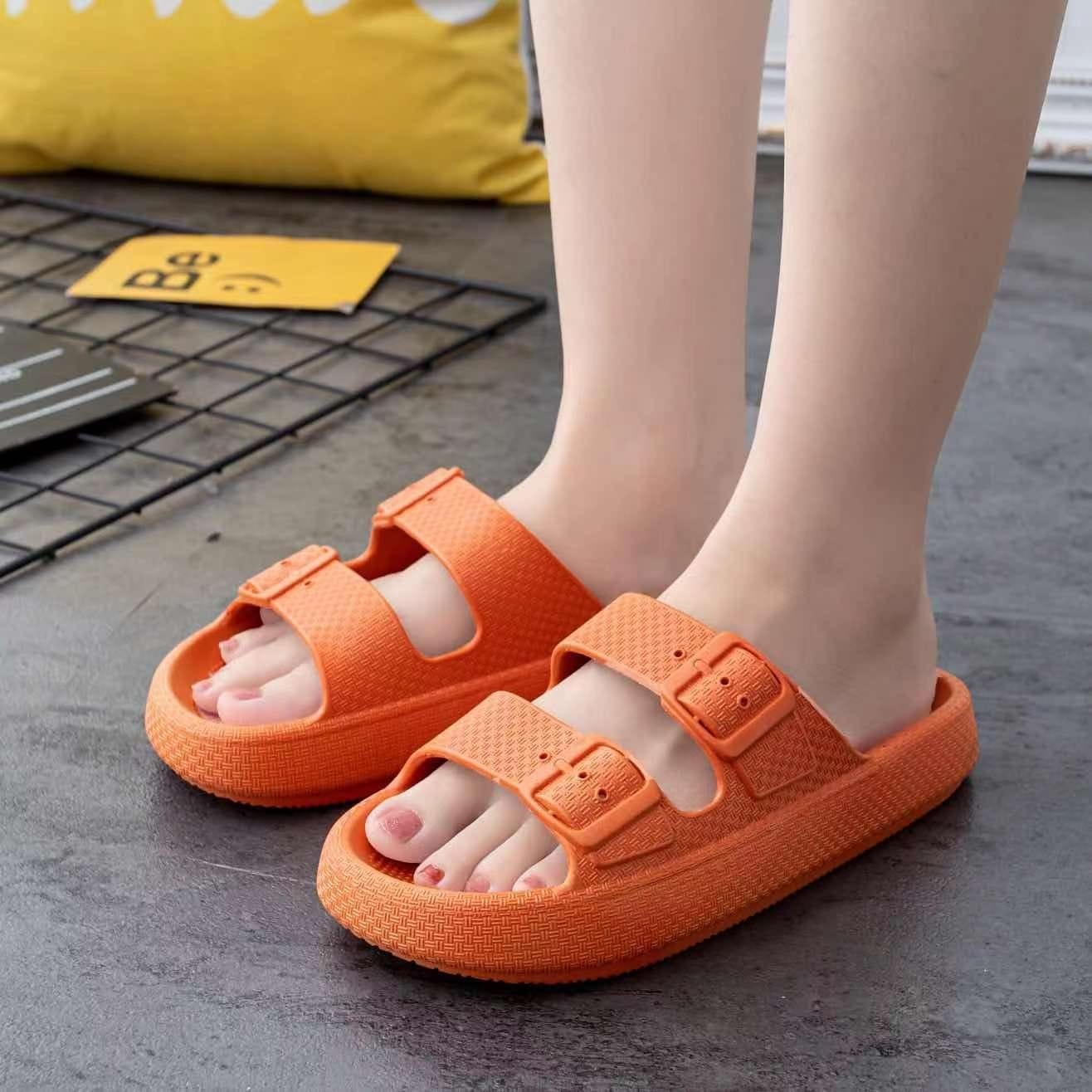 Women's Buckle Platform Anti-Slip Slides Sandals Slippers Women's Buckle Platform Anti-Slip Slides Sandals Slippers
