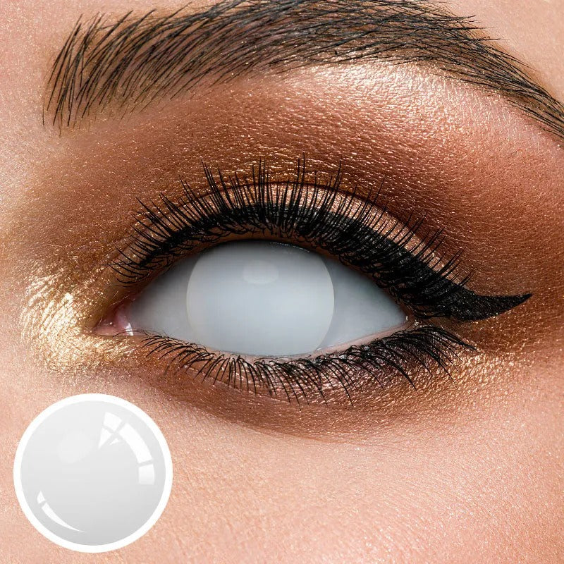 Unibling White out Contact Lenses for Eyes (1 Pair) Unibling White out Contact Lenses for Eyes (1 Pair)
