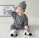 Newborn Baby Letter Print Onesie with Hat  S4747290 - TUZZUT Qatar Online Shopping
