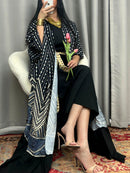 2 Pcs Women's Short Sleeve Geometry Arabian Set  521649 - TUZZUT Qatar Online Shopping