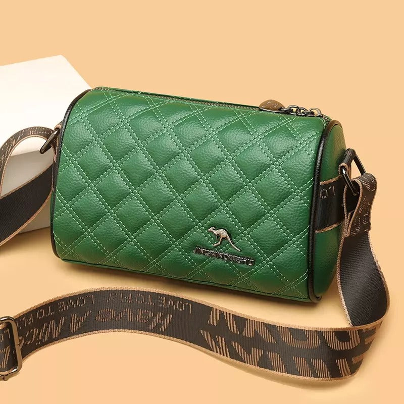 Quilted Crossbody Bag with Wide Strap B7109 Quilted Crossbody Bag with Wide Strap B7109