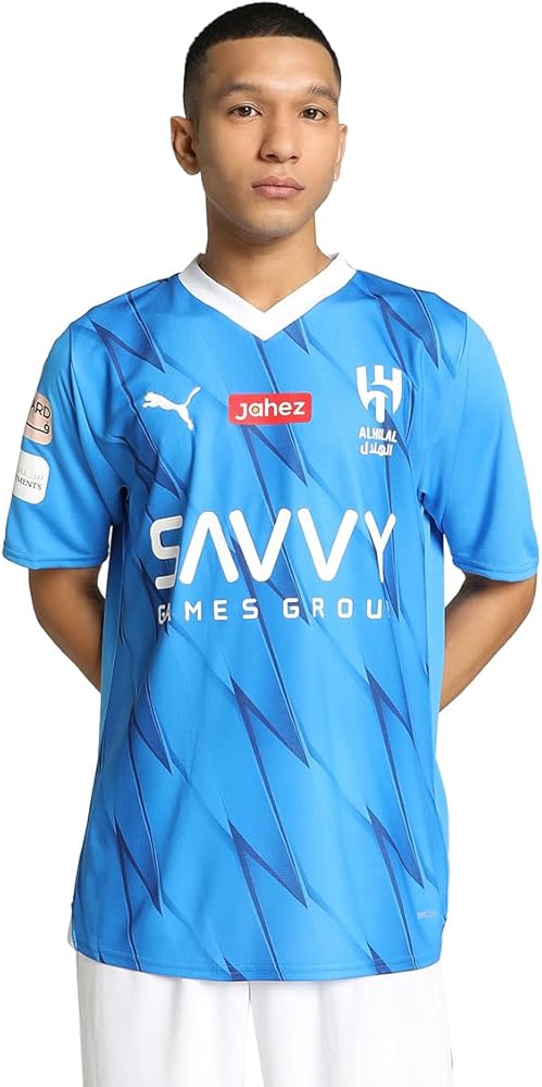 2023-2024 Al Hilal Home Football Soccer T-Shirt  12201 - TUZZUT Qatar Online Shopping