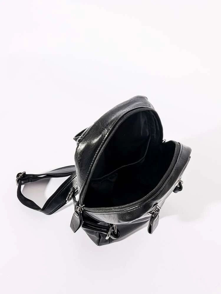 Mini Men Zip Front Sling Bag S4518880 - Tuzzut.com Qatar Online Shopping