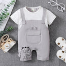 Kid's Short Sleeve Boxer Dinosaur Jacket Jumpsuit   919451 - TUZZUT Qatar Online Shopping
