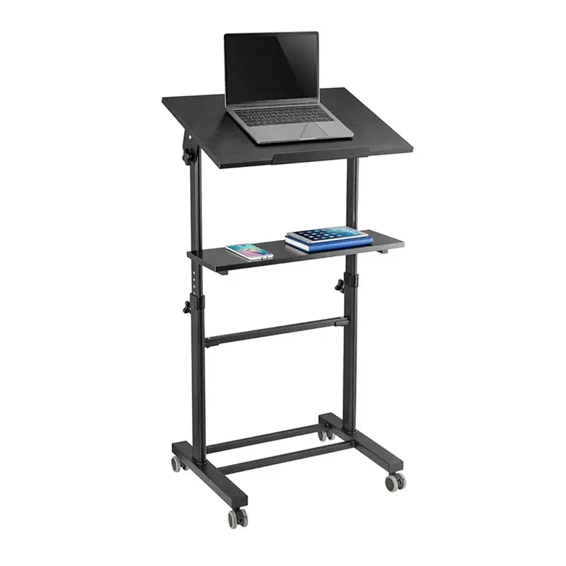 Height Adjustable Mobile Workstation With Tiltable Desktop Mount SH-WS-T01A Height Adjustable Mobile Workstation With Tiltable Desktop Mount SH-WS-T01A