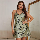 Sexy Pajamas Women New Short Skirt Summer Thin Round Neck Sleepwear    S4982139 - TUZZUT Qatar Online Shopping