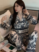 Women 's 2 Pcs Long Sleeve Night Set 506822 M - TUZZUT Qatar Online Shopping