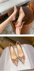 Patent Leather High-Heeled Shoes S4422064 - TUZZUT Qatar Online Shopping